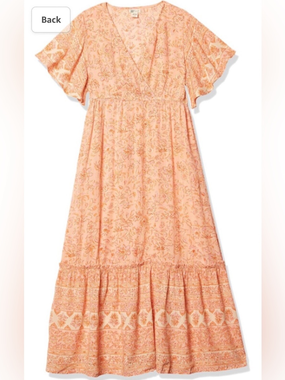 Billabong Sunday Fun Women Maxi Dress Coral Pink Floral